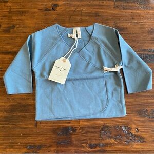 NWT Gray Label Crossover Top Tie Enclosure In Blue Baby Size 6-9 Months